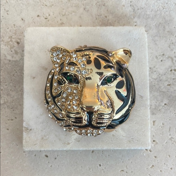 Macy's Jewelry - Macy's Gold and Black Leopard Brooch